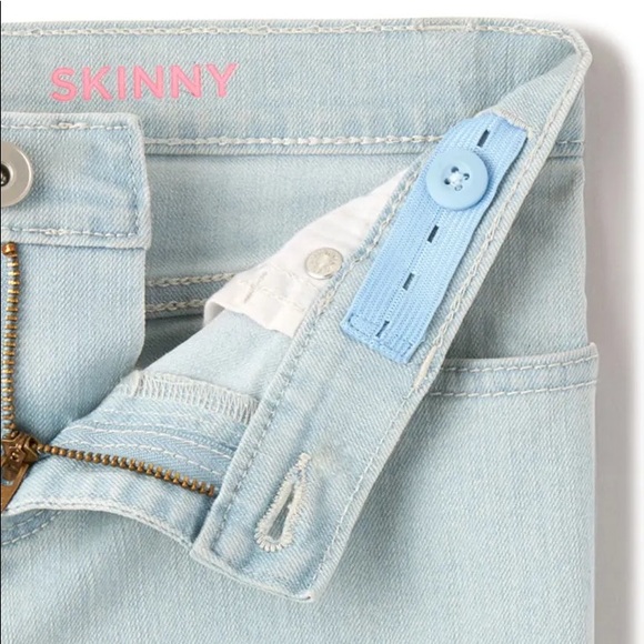 The Children's Place Girls Basic Stretch Skinny Jeans in Sky Wash, sz 8 - Picture 3 of 9